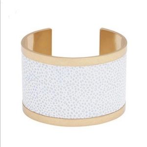 India Hicks Gold Tone Cuff Bracelet with flaws